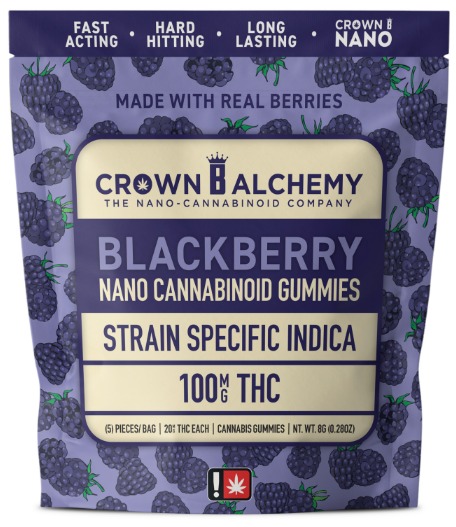 Photograph of product: Nano Gummies | Blackberry | 2pk | 100mg