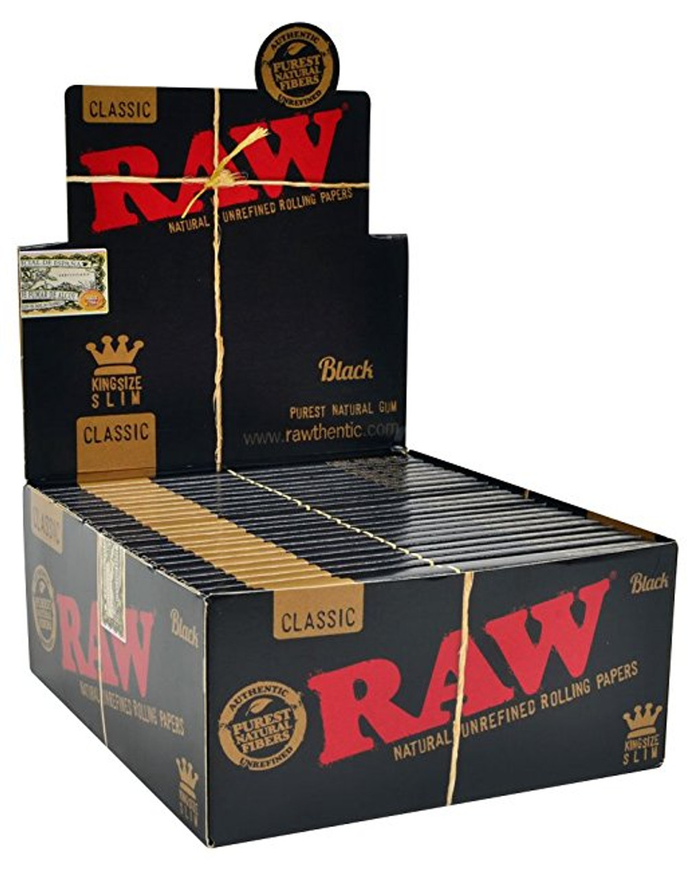 Photograph of product: RAW - Classic Black Papers, King Size Slim
