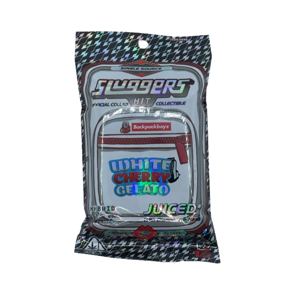 Photograph of product: Sluggers x Backpack Boys Infused Preroll pk 3.5g White Cherry Gelato
