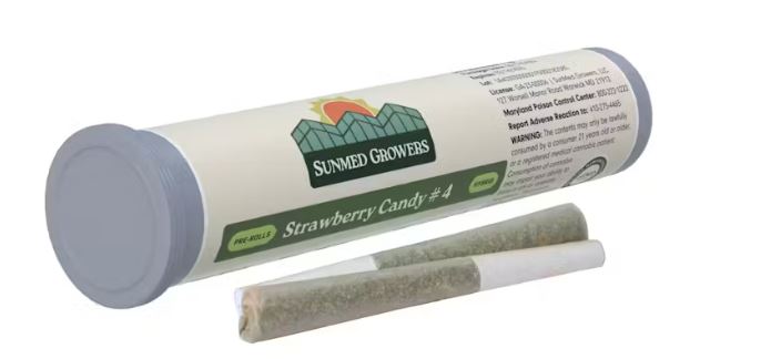 Photograph of product: Sunmed Strawberry Candy #4 Pre-Roll (2 X 0.5g) 1g