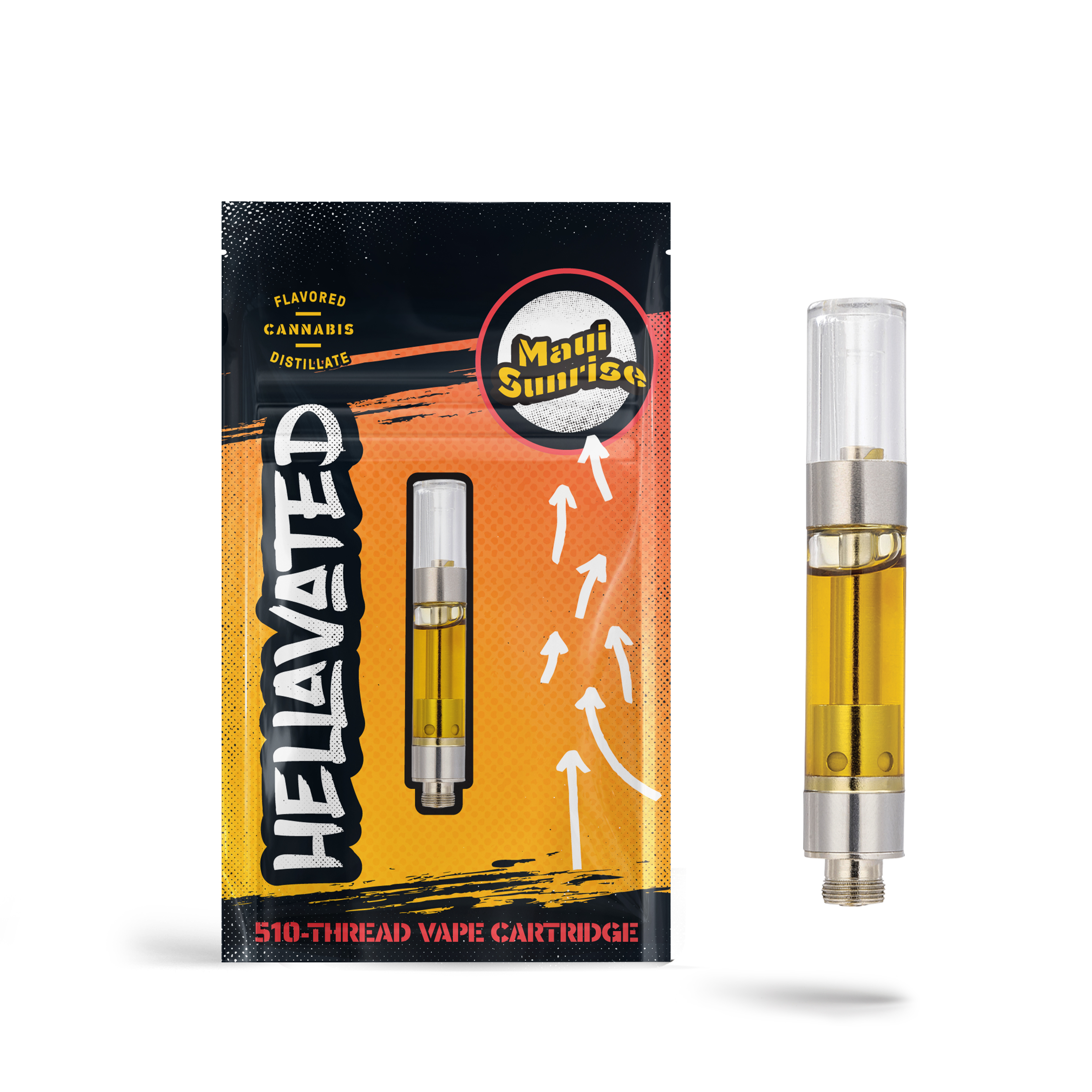 Photograph of product: Maui Sunrise Oil Cartridge 1g