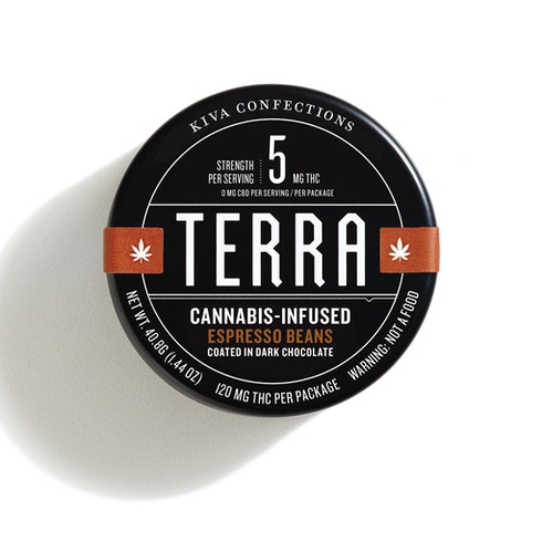 Photograph of product: Dark Chocolate Espresso Terra Bites [20pk] | 100mg