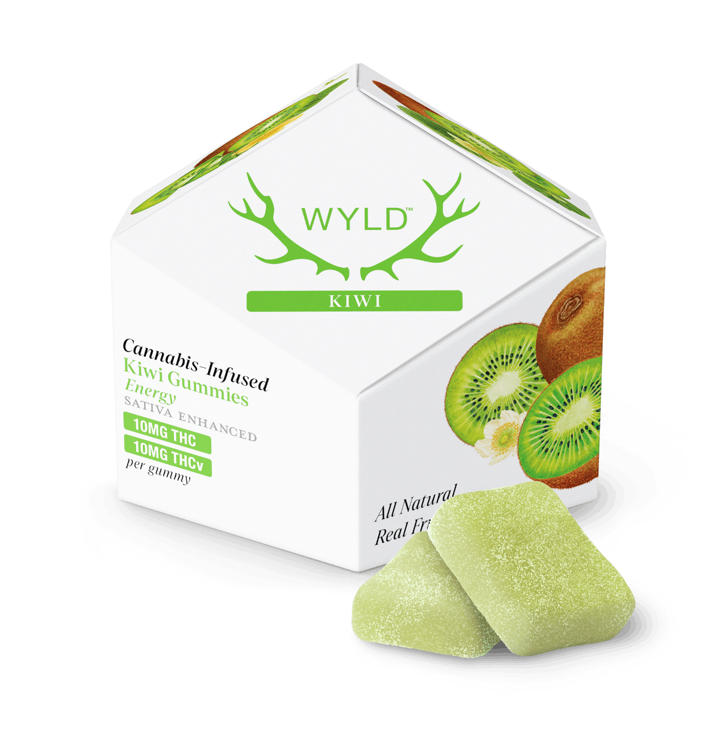 Photograph of product: Kiwi [S] 1:1 TH-oui:TH-ouiV 100mg Gummies