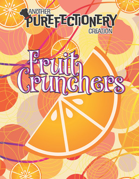 Photograph of product: Fruit Cruncher - 100mg Rainbow Crunch Orange RSO Gummy