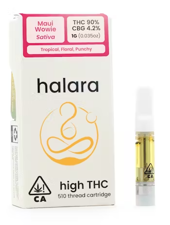 Photograph of Product: Halara high THC Maui Wowie Sativa Cart