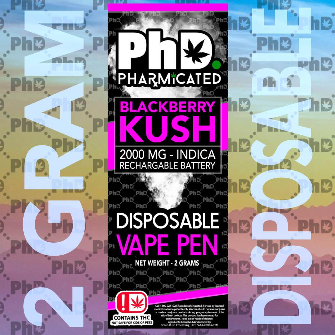 Photograph of product: PhD - Disposable Vape 2g - Bubble Yum (H)