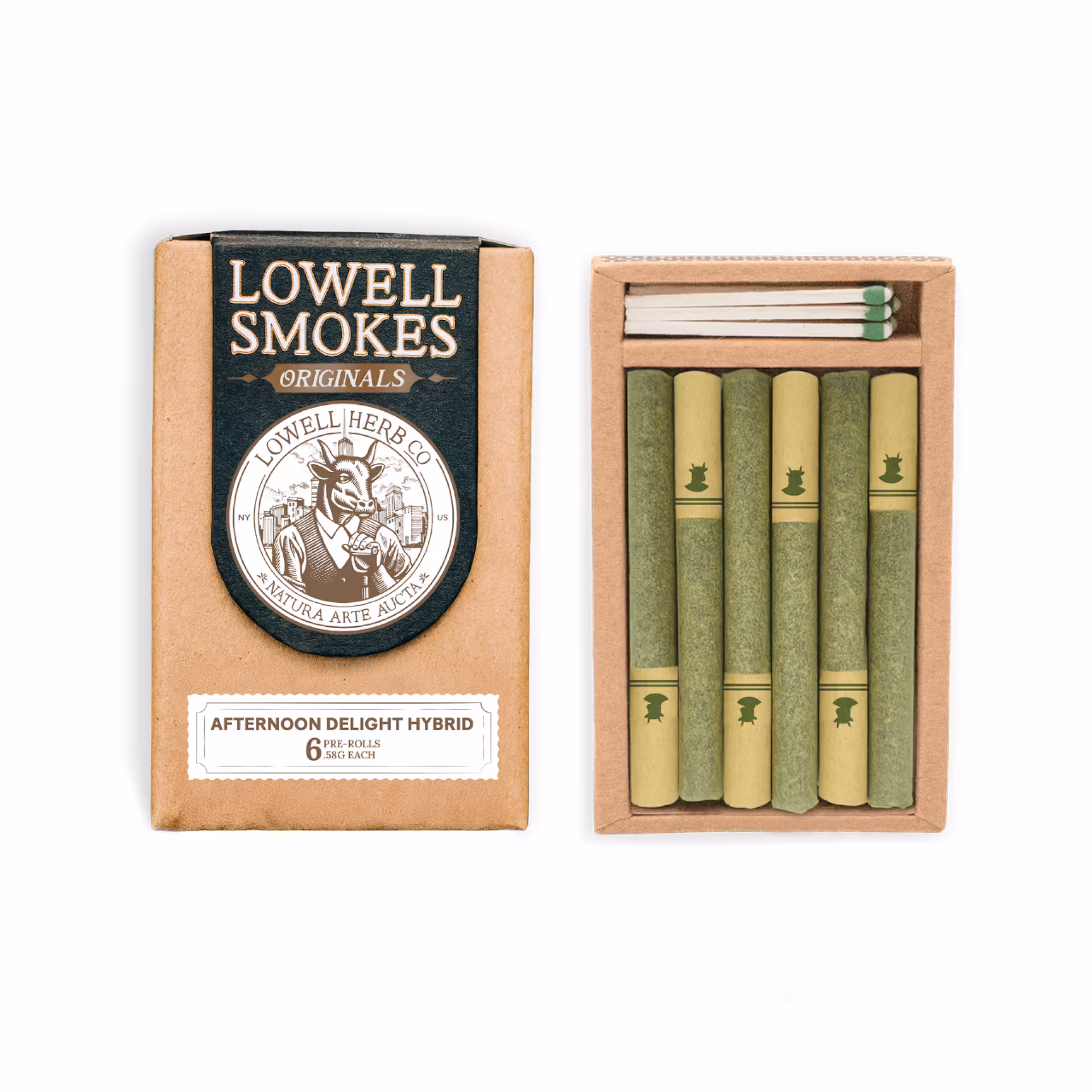 Photograph of product: Lowell Herb Co. | State of Mind Pre-Roll 6pk | Hybrid