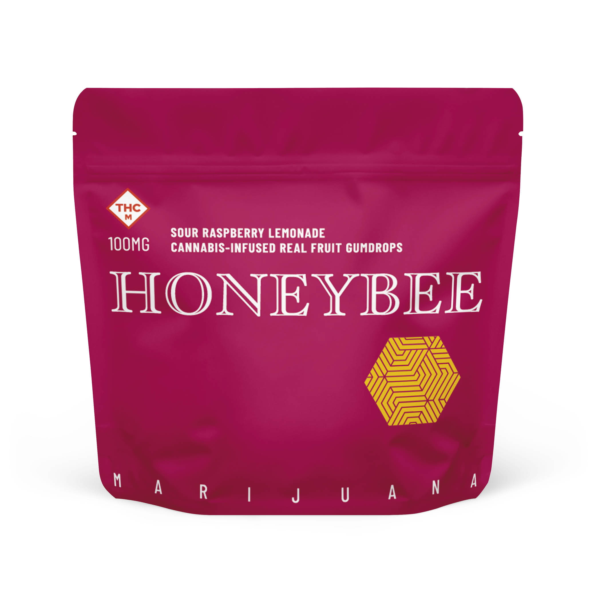 Photograph of Product: Sour Raspberry Lemonade - Gumdrops - 100mg