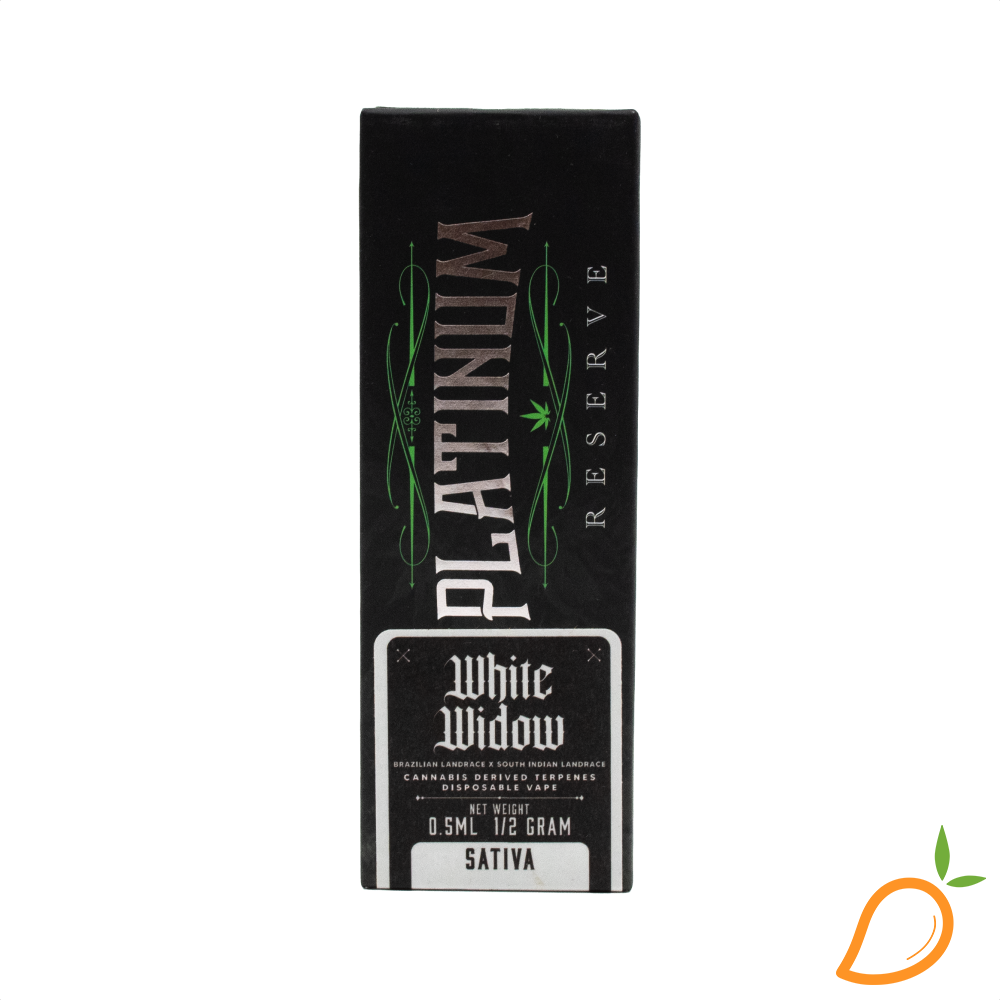 Photograph of product: 0.5g White Widow AIO Platinum Reserve