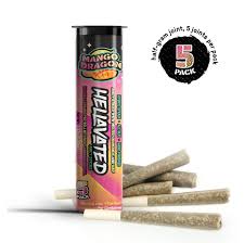 Photograph of product: Juicy Stickz Mango Dragon 5pk Infused Preroll (Hellavated)