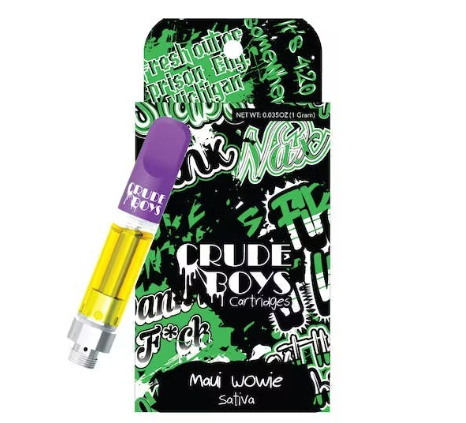 Photograph of product: Crude Boys Maui Wowie Distillate Cartridge