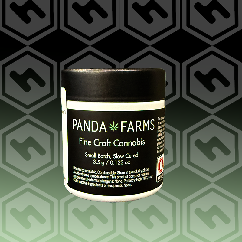 Photograph of product: Panda Farms | Blue Zushi | 3.5g