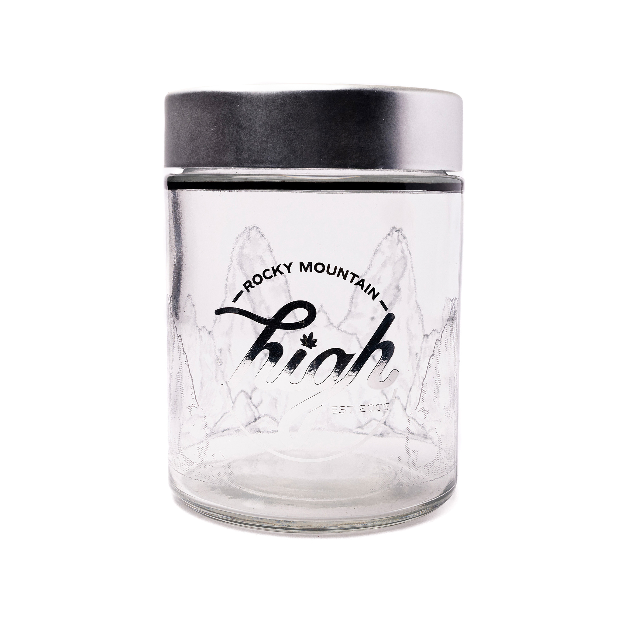 Photograph of product: RMH - Glass Jar - Silver