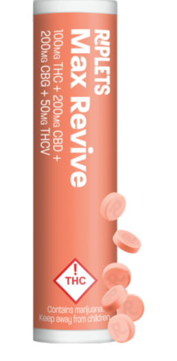 Photograph of product: Riplets - Max Revive 1:2:2 TH-oui/CBD/CBG