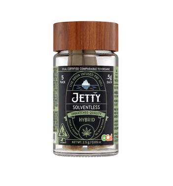 Photograph of product: Grape Gas x Sour Diesel | 2.5g | .5g x 5 Live Rosin Infused Preroll Pack - 