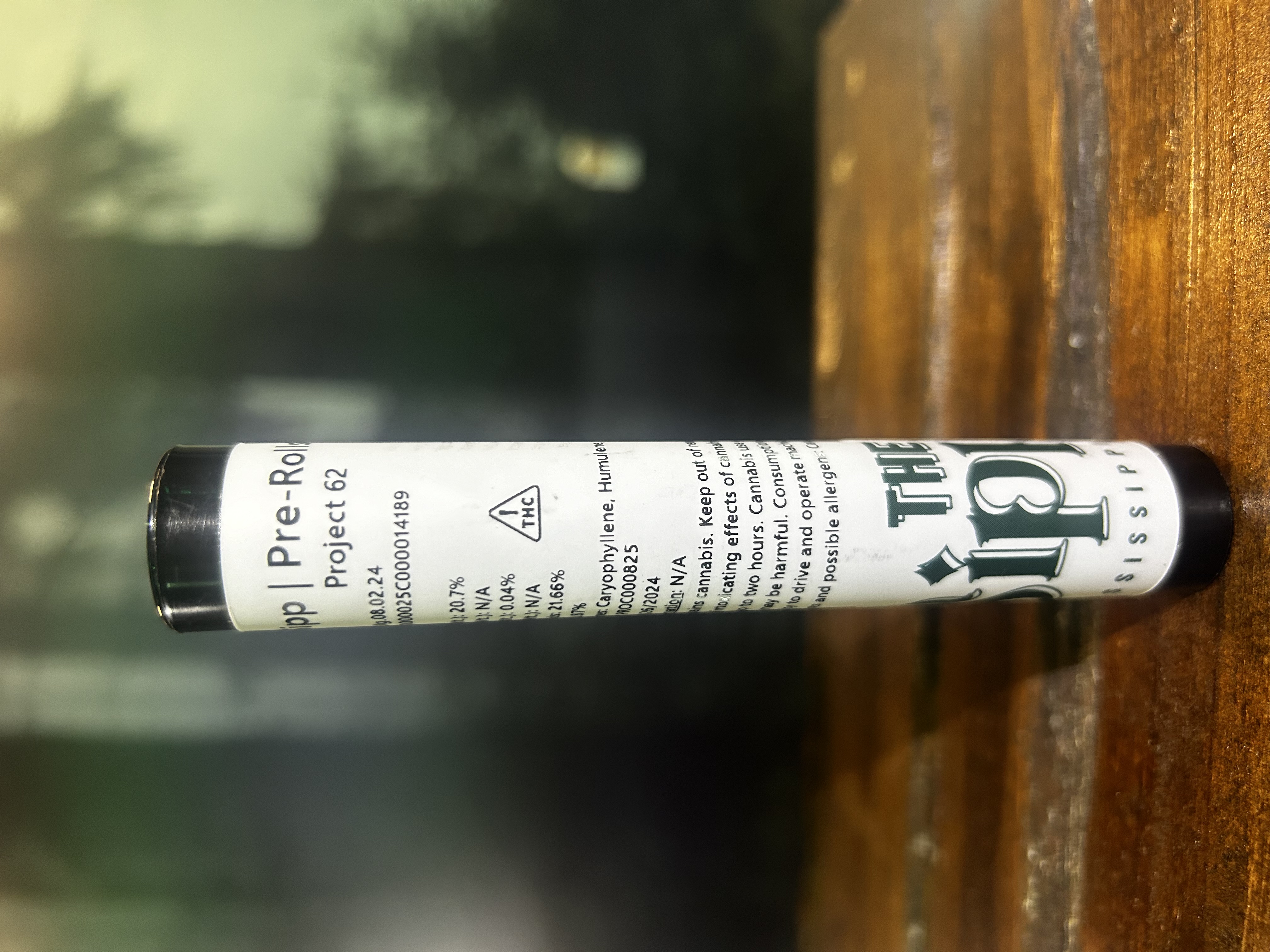 Photograph of product: Project 62 Pre-Roll | The Sipp