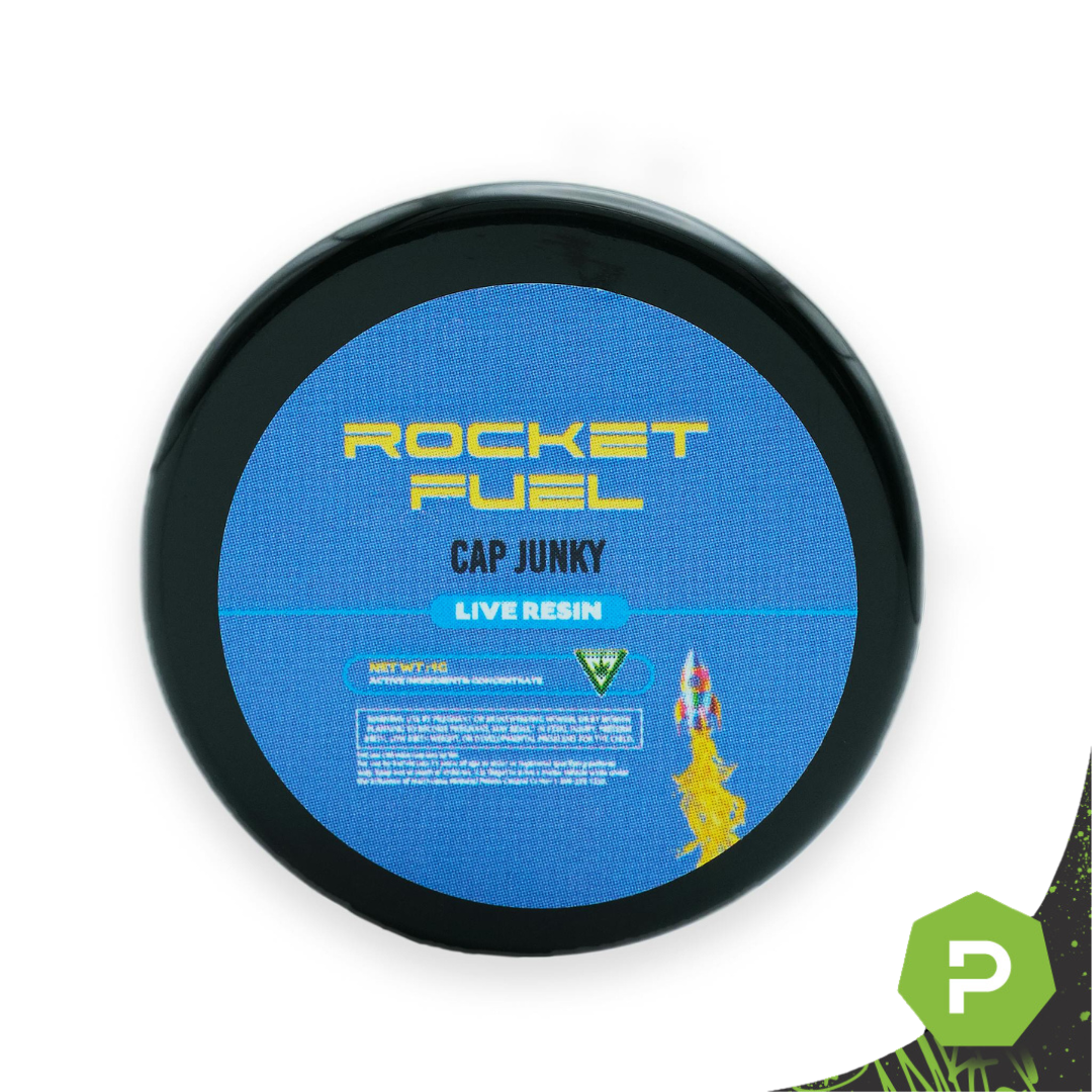Photograph of product: Rocket Fuel Live Resin | Cap Junky