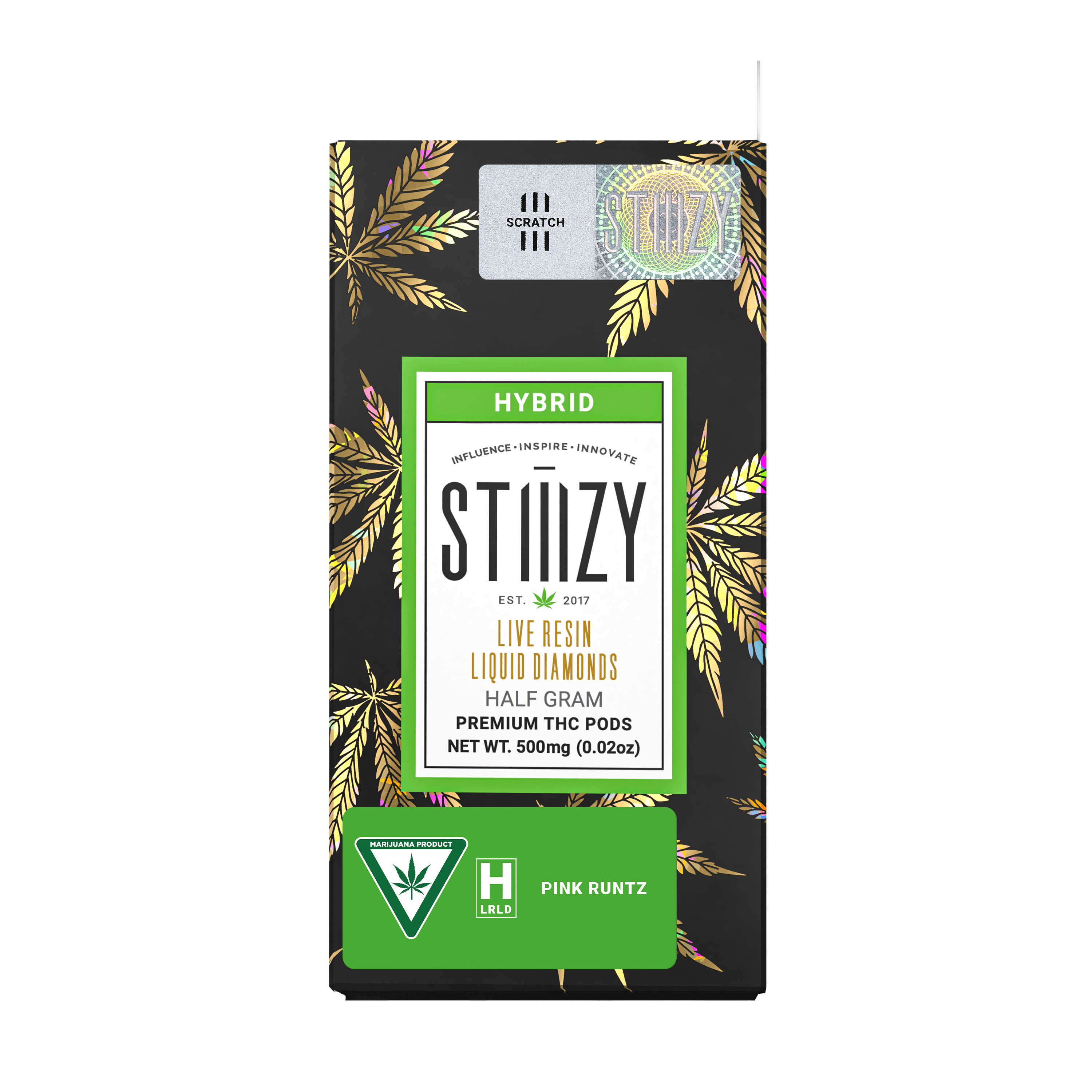 Photograph of product: Stiiizy: Pink Runtz .5G Live Resin Liquid Diamonds