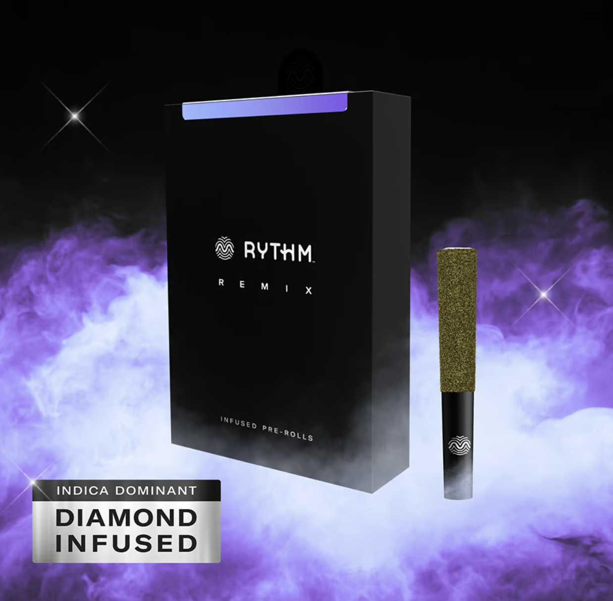 Photograph of product: Rythm Remix Infused Multipack - Blueberry Kush .5g x 5