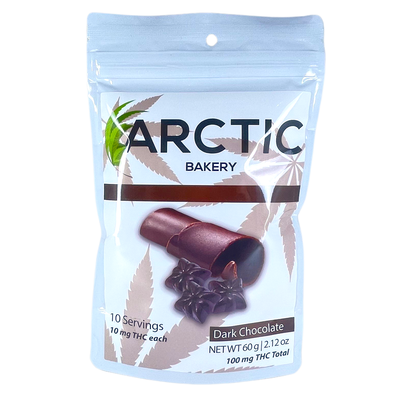 Photograph of product: Dark Chocolate Stars 10-Pack 100mg