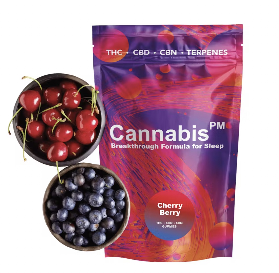 Photograph of product: AU Oui'd PM: Cherry Berry 1:1:1 50mg