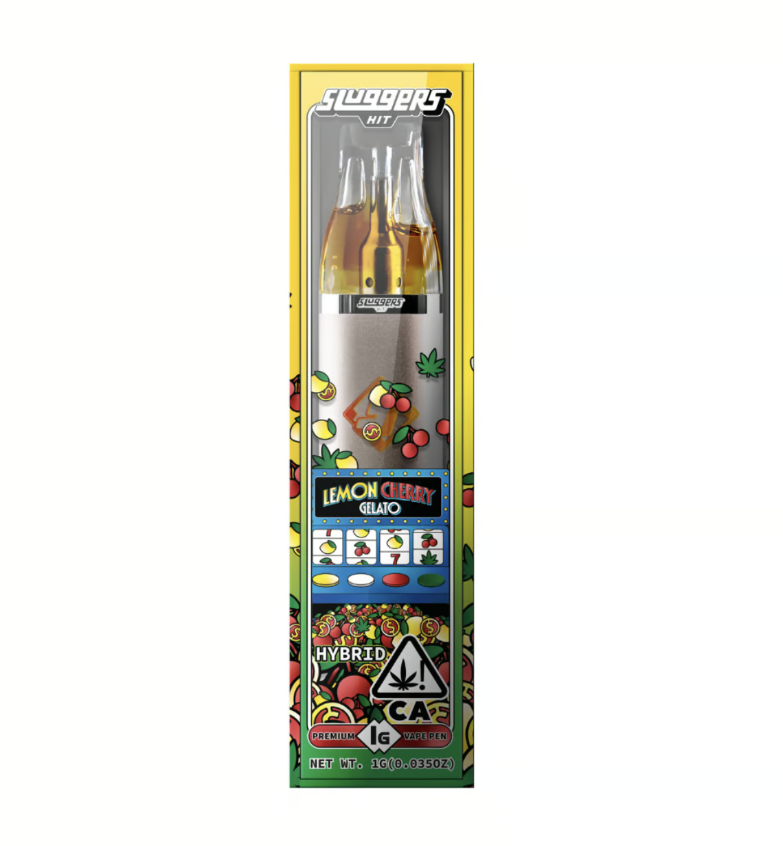 Photograph of product: Sluggers Gram Slam All-In-One 1g - Lemon Cherry Gelato (H)