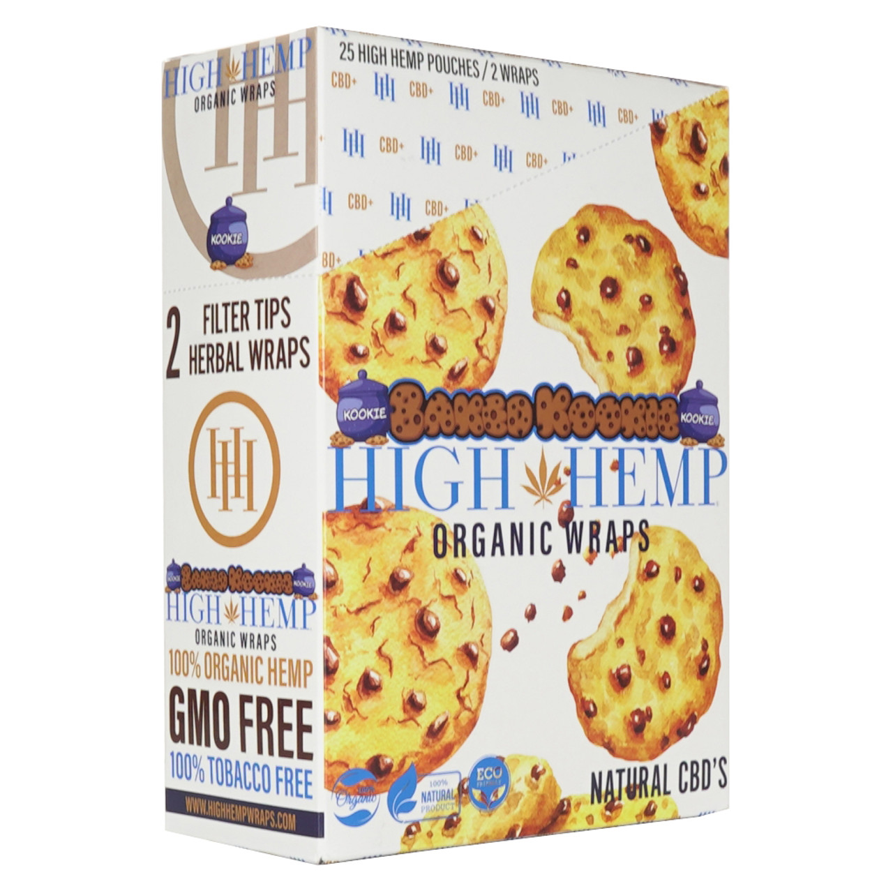Photograph of product: High Hemp - Organic Wraps - 2pk - Baked Kookie