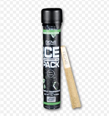 Photograph of product: Purple Trainwreck Infused PreRoll - 1g - ROV