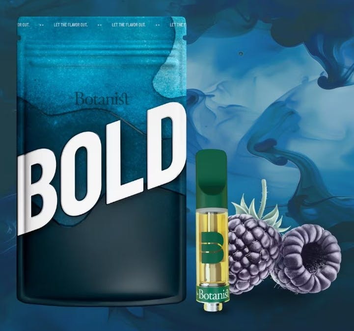 Photograph of product: THE BOTANIST Cart 1000mg: BOLD Blue Razzberry