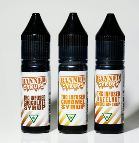 Photograph of product: Banned - Infused Syrup Hazelnut 200mg