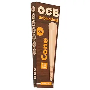 Photograph of product: Cones - OCB Unbleached - 1 1/4" 6pk
