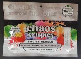 Photograph of product: Chaos Crispies Rosin Infused Fruity (100mg)