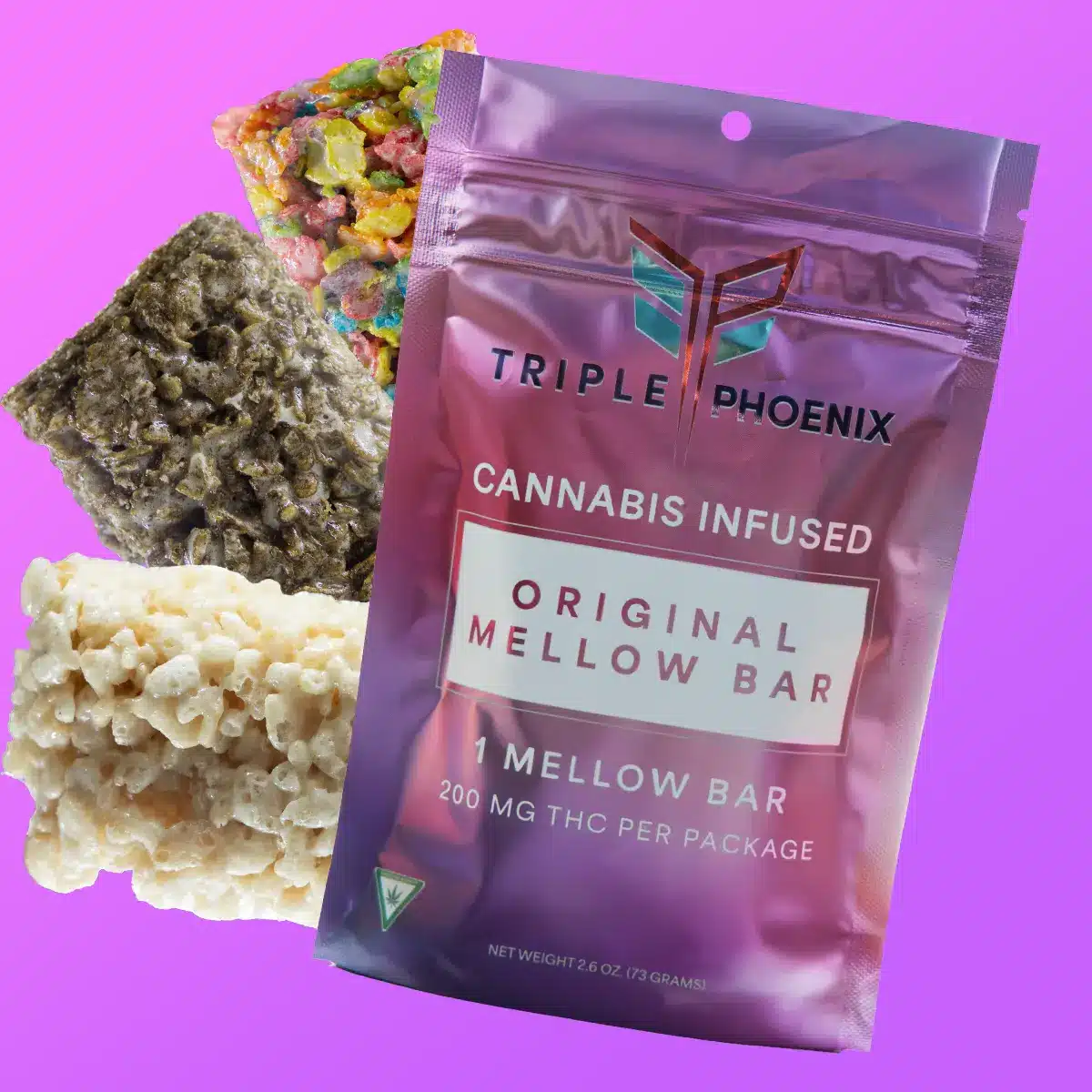 Photograph of Product: Triple Phoenix Chocolate Marshmallow Bar 200mg
