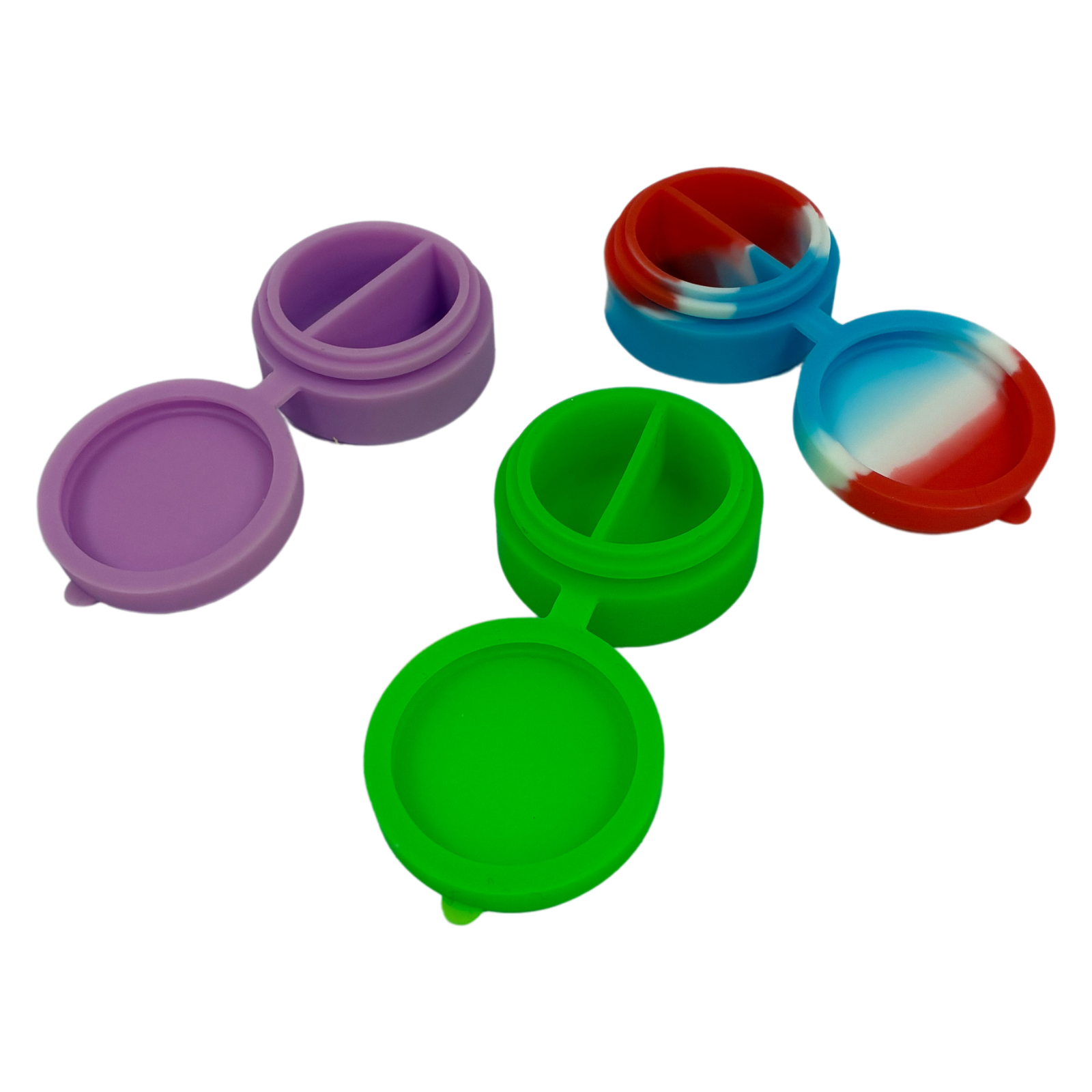 Photograph of product: LuvBuds - Silicone Wax Container - Assorted Colors