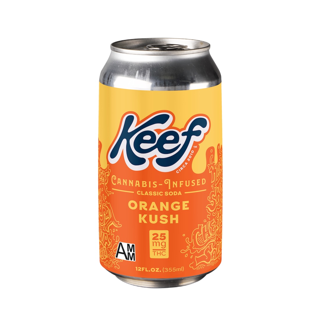 Photograph of product: Keef - Edible - Beverage - Orange Kush - Hybrid - 25MG