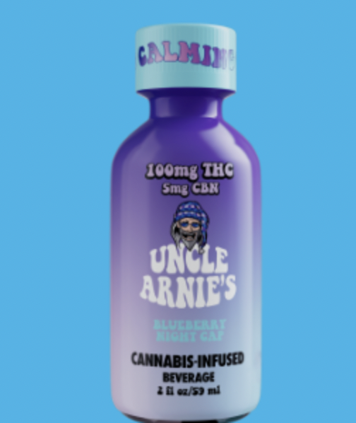 Photograph of product: UNCLE ARNIE'S BLUEBERRY NIGHTCAP 4:1 TH-oui:CBN 100MG