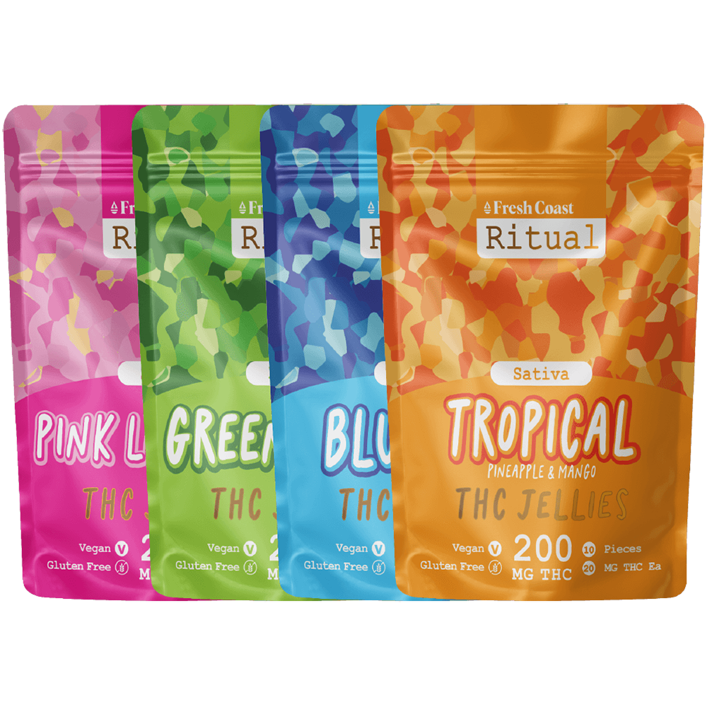 Photograph of product: 42 Degrees 200mg Gummies - Peach