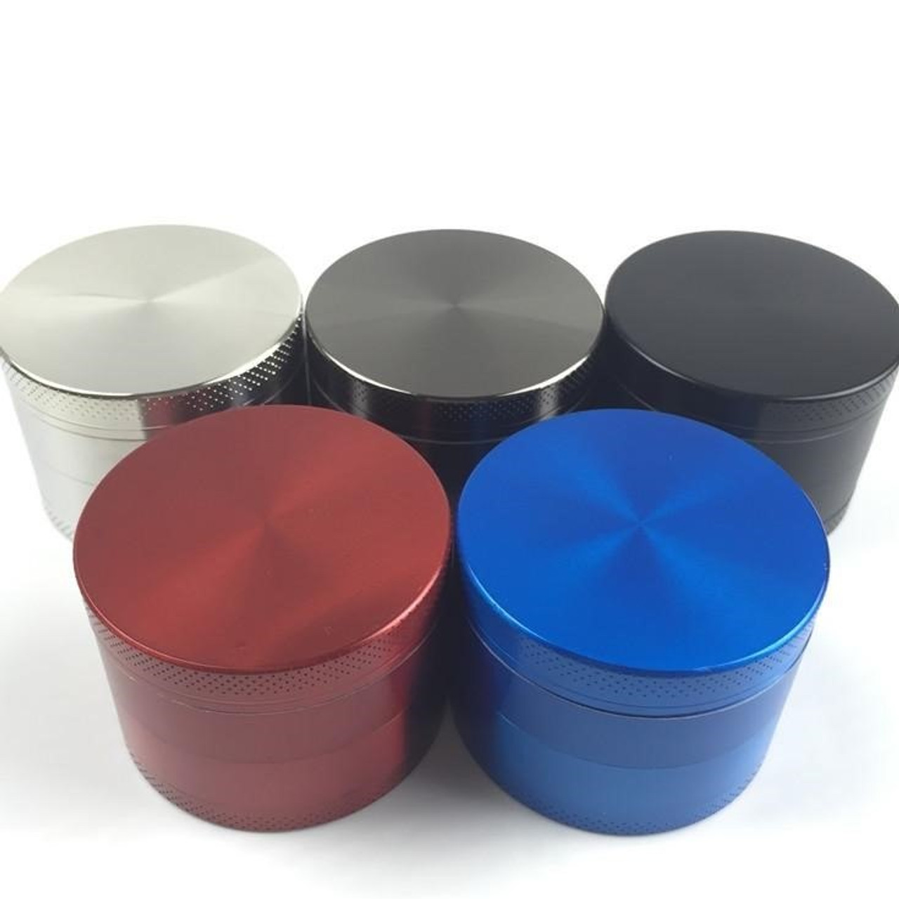Photograph of product: 63mm Zinc 4pc Grinder | Assorted Colors