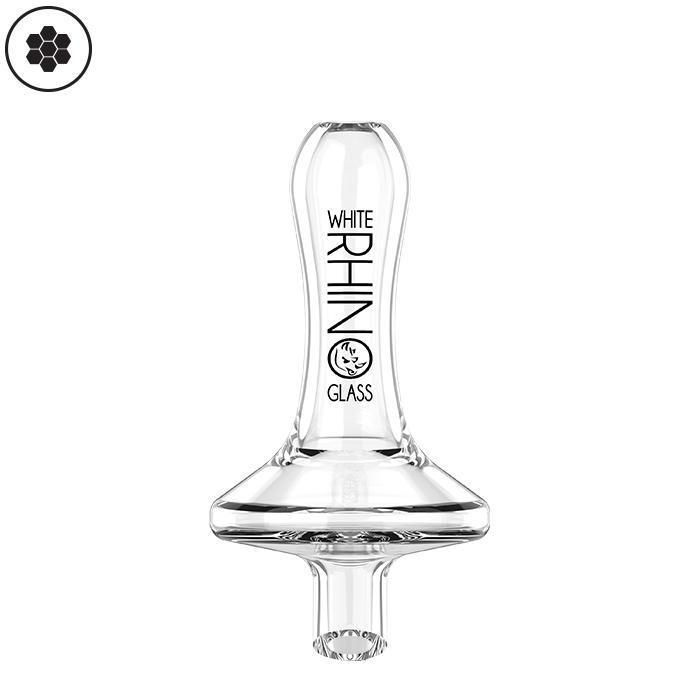 Photograph of product: WHITE RHINO - GLASS - DIRECTIONAL CARB CAP