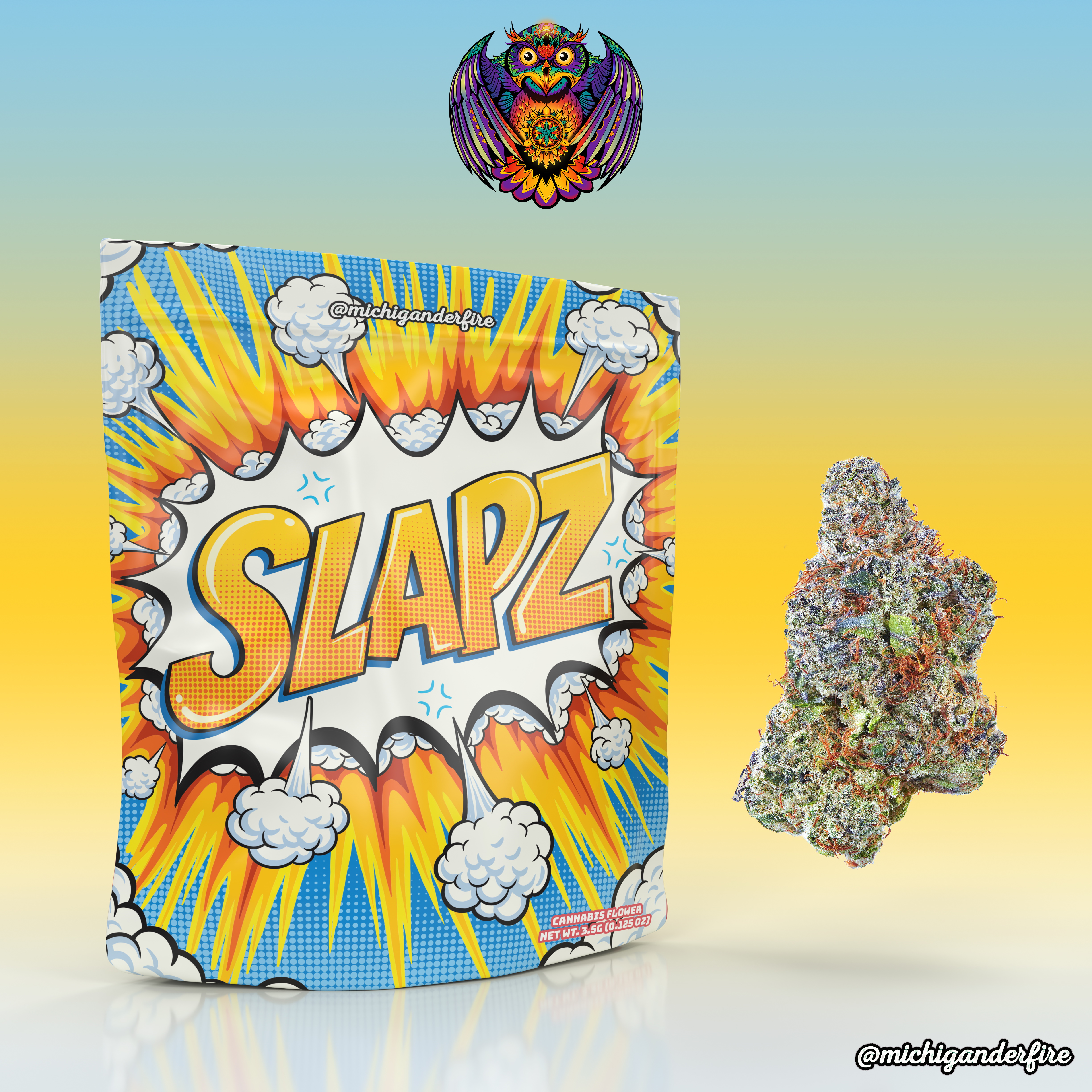 Photograph of product: Michigander Fire Slapz - 3.5g