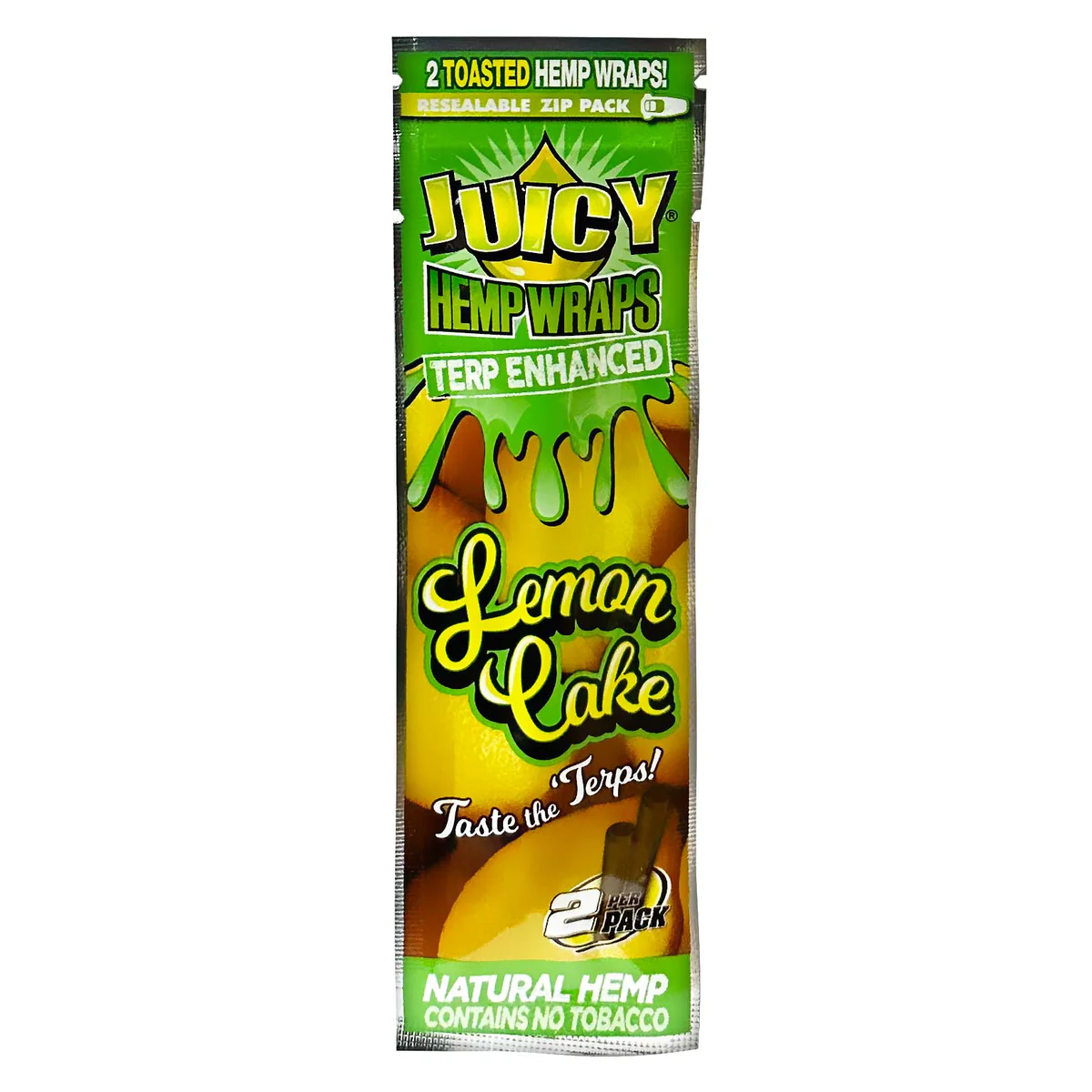 Photograph of product: Juicy Jay | Lemon Cake Hemp Wraps | 2 Pack