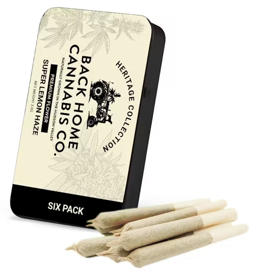 Photograph of product: Back Home Oui'd | Super Lemon Haze | 6pk Pre-Rolls | 3g