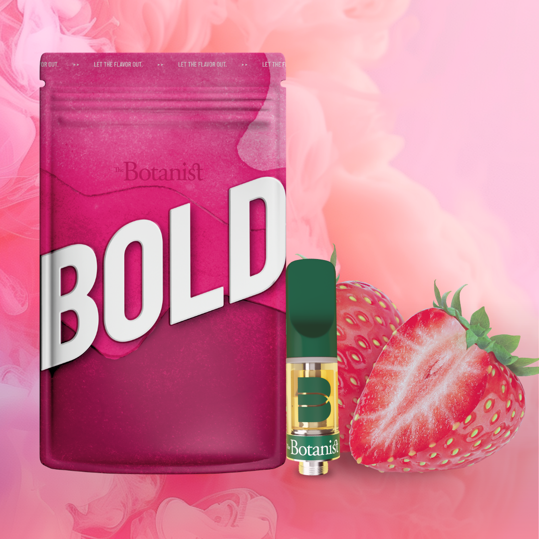 Photograph of product: The Botanist BOLD | Strawberry  (I) | .5g 510 Cartridge