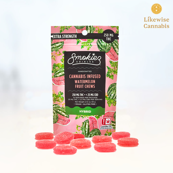 Photograph of Product: 10-PACK 250MG WATERMELON HYBRID GUMMIES