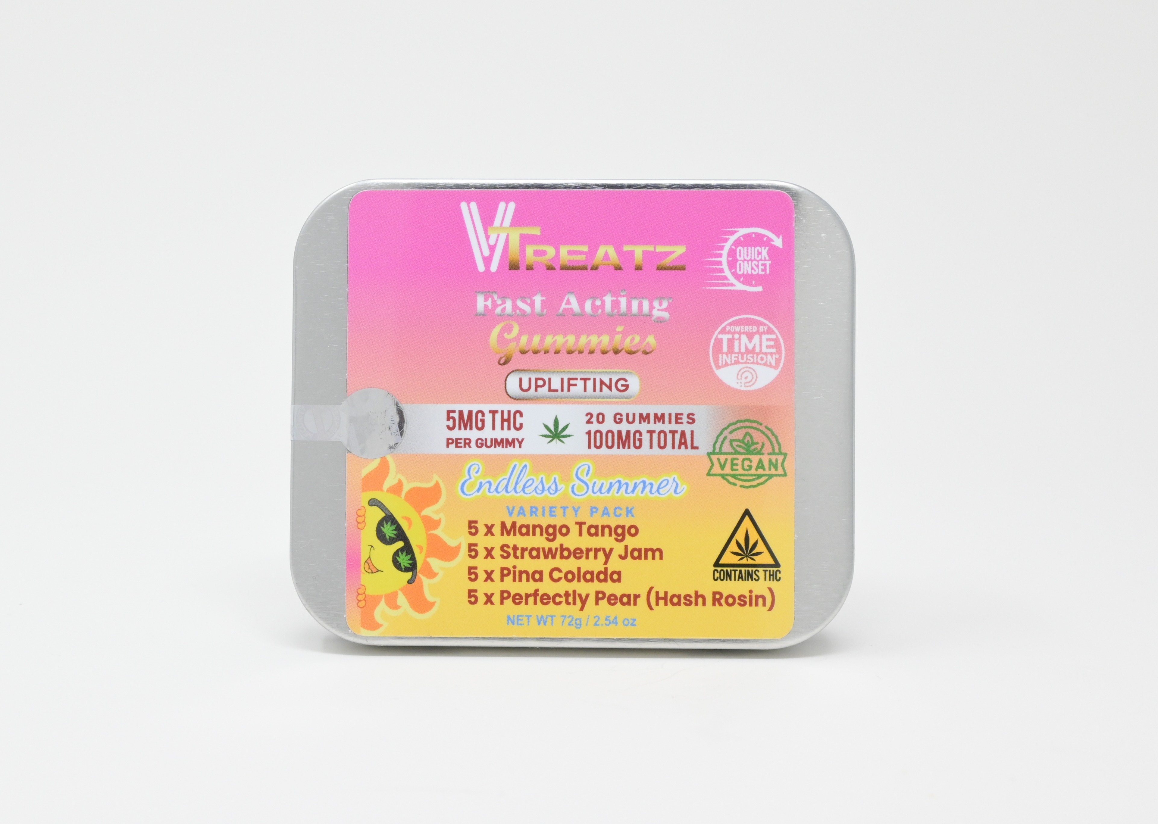 Photograph of product: VTreatz | Endless Summer Variety Pack Gummies | 20ct/5mg