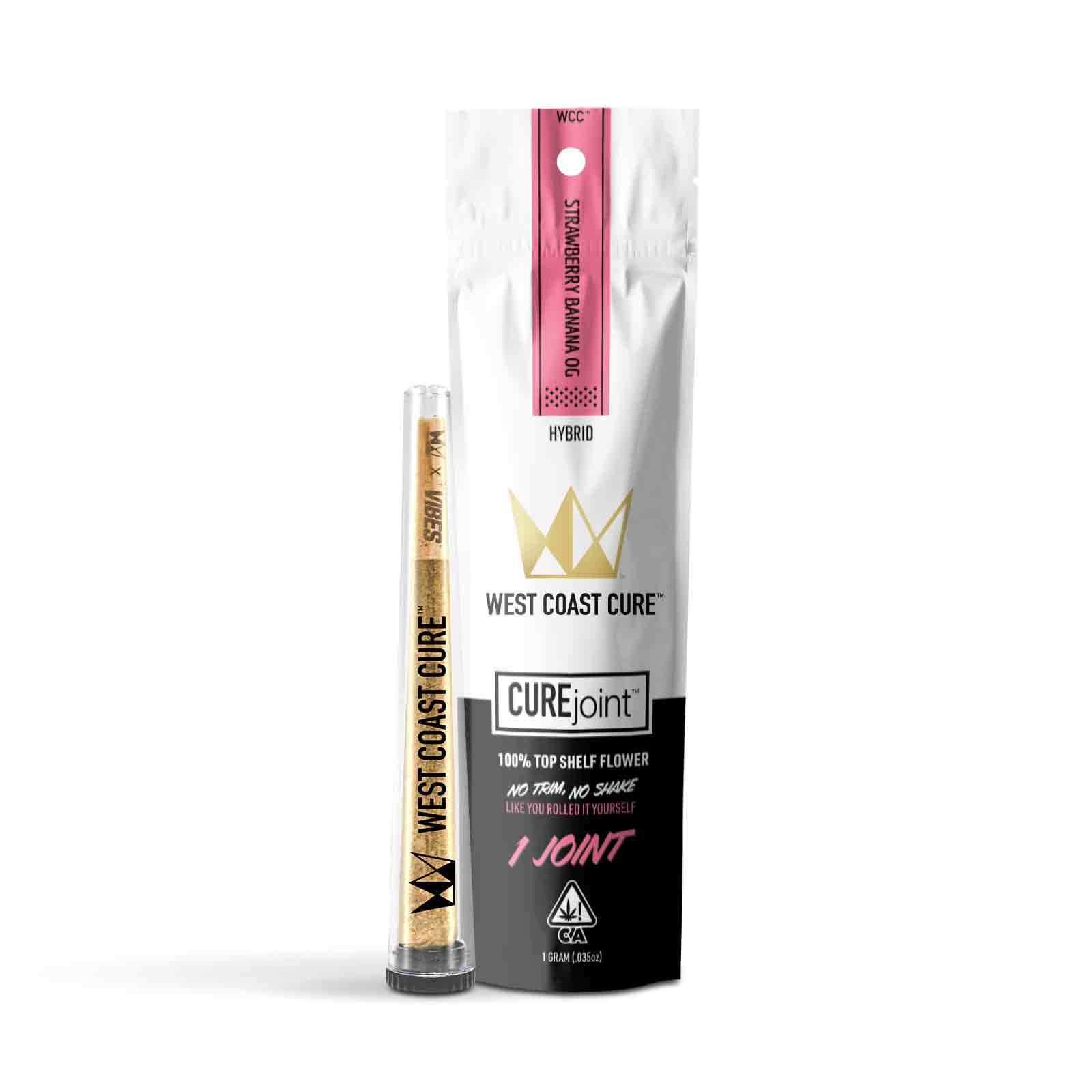 Photograph of product: WCC CureJoint - Strawberry Banana OG Preroll