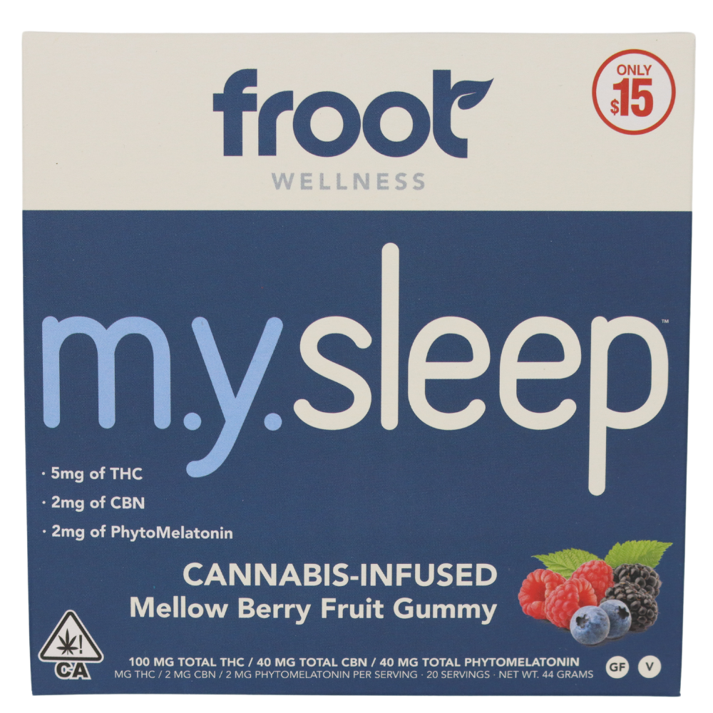 Photograph of product: Froot Gummies 100mg - My Sleep w/ CBN & PhytoMelatonin