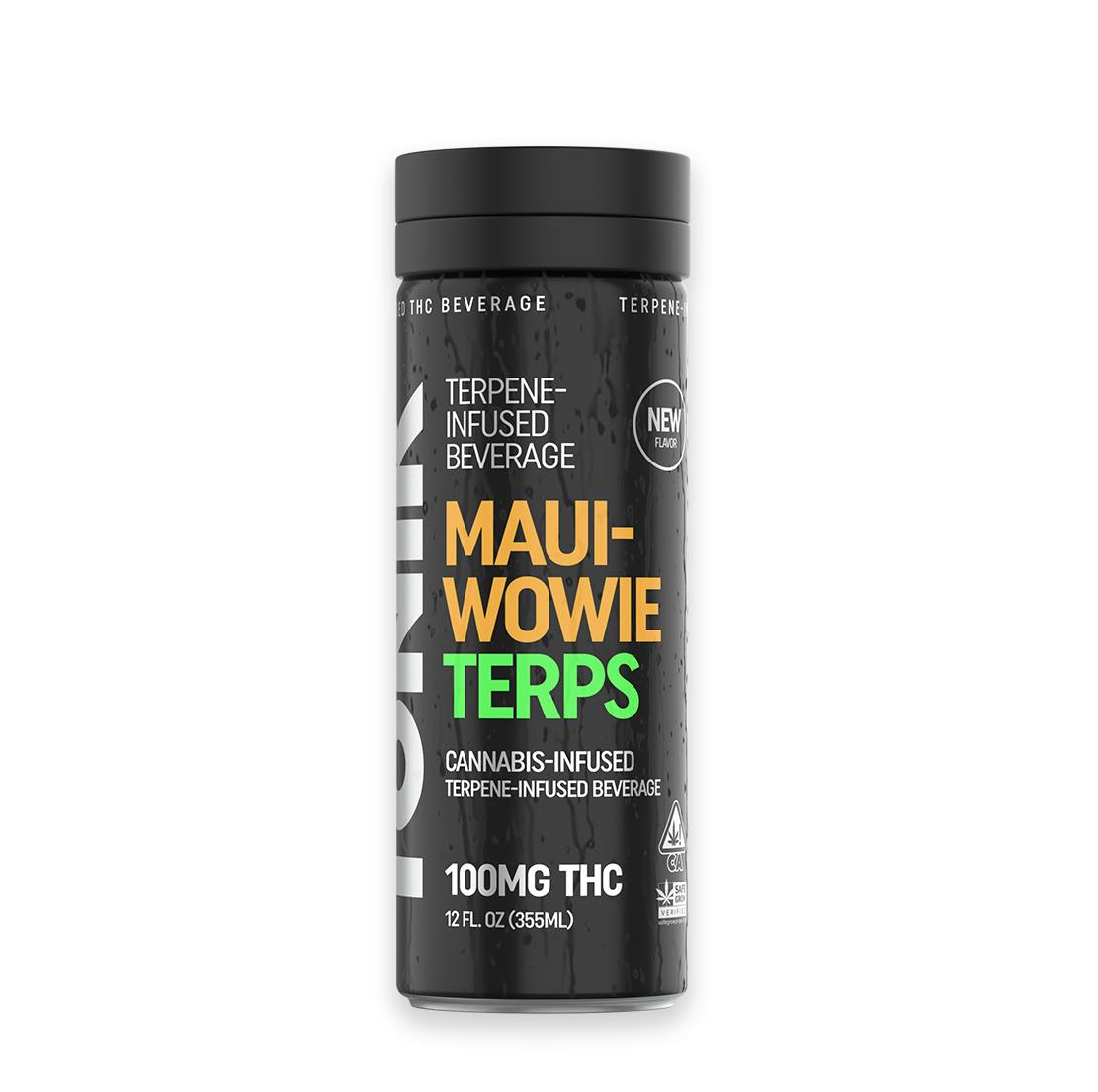 Photograph of product: TONIK TERPS: Maui-Wowie Terpene 12oz. Beverage (100mg)