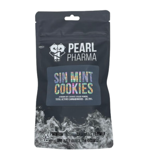 Photograph of Product: Pearl Pharma | Sin Mint Cookies | Indoor Flower Smalls | 1/2oz - 14g
