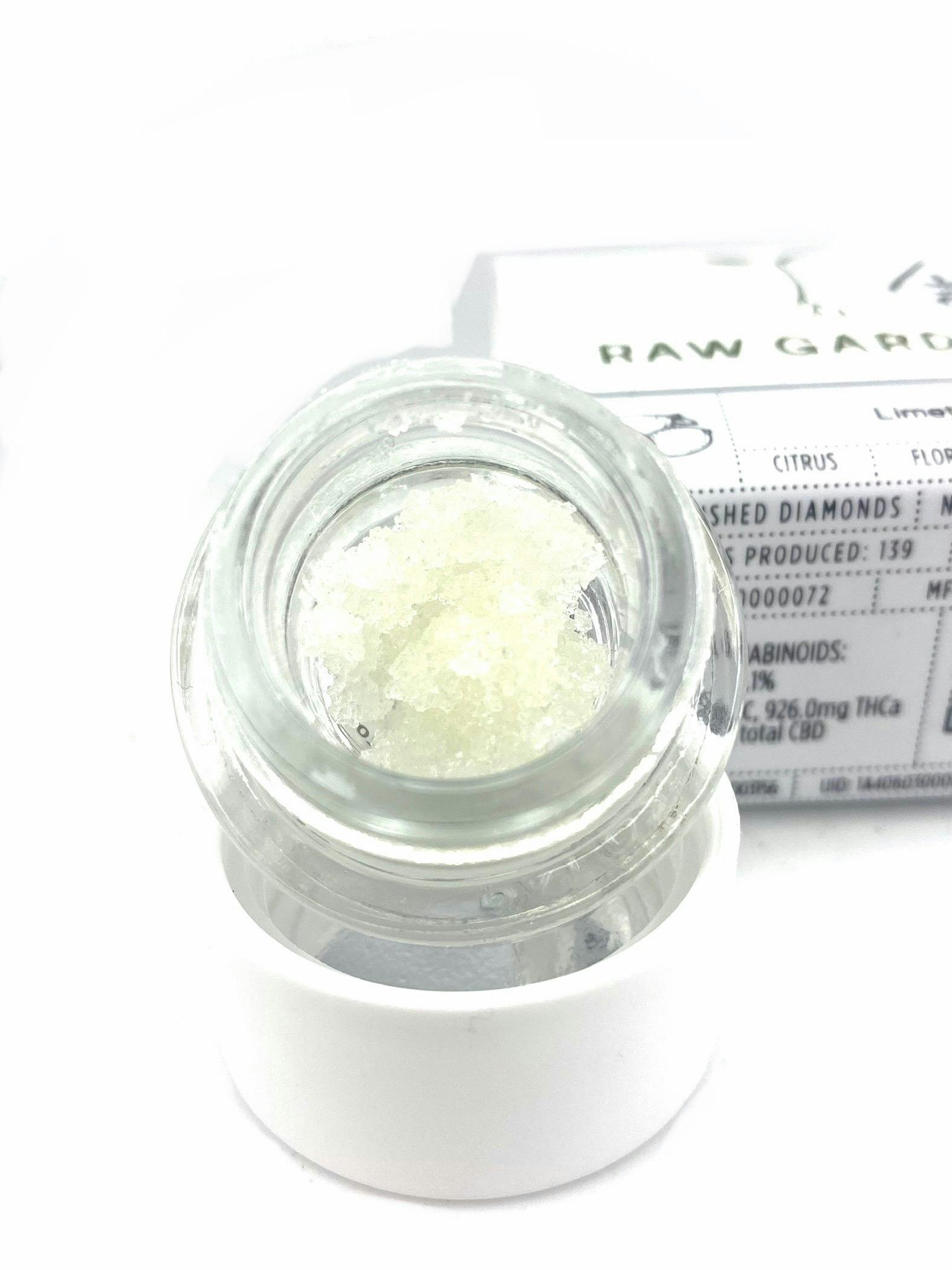 Photograph of product: Raw Garden - Crushed Live Resin Diamonds - Banana Bread - 1.0g